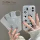 zuom 創意潮流閃粉卡適用蘋果14promax手機殼iphone13mini新款12女11鉑銀卡片14pm手機配件xsmax/xr高級感8p