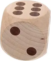 LRXIYODE Wooden Dice Large Blank Wood Dice for Table Games Dice for Family Activities Lightweight Craft for DIY Games for Parties Picnics