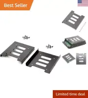 Sturdy Metal Mounting Bracket for 2.5" to 3.5" SSD HDD - Versatile Compatibility