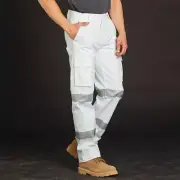 COLT | White Night Safety Work Pants | Biomotion Tape