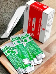 Super Sharp Scalpel Knife Blades With Handle #4 Blades 20 To 25 Sterile - Crafts