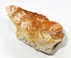 215g Orange Barite w/ Galena Geode Cluster Gemstone Crystal Mineral from Morocco
