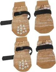 GREENADSCAPE 4pcs Pet Socks Puppy Supplies Wear-Resistant Cotton Socks Adorable Paw Protectors Paw Protectors for Dogs Dog Socks Breathable Winter Socks Breathable Paw Protectors Paw Socks