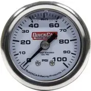 QuickCar Pressure Gauge 0-100 PSI 1.5in Liquid Filled 611-90100