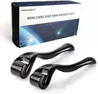 Derma Roller for Hair and Beard - 2Pack(1.0+1.5) mm 540 Titanium Microneedling