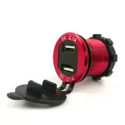 Car Quick Charger Socket Dual USB Power Outlet LED Voltmeter 12V 24V 4.2A 21W (for: Daihatsu)