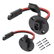 2x SAE Socket Boats RV DC Power Automotive Solar Panel SAE Battery Connector
