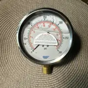 Wika Liquid Filled Pressure Gauge 4.25" 300 PSI,7/8"Thread, 3/4” thread outside
