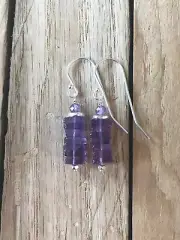 NEW: inspired by Sundance Catalog amethyst tier drop earrings