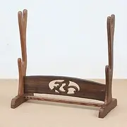 Solid Wood Sword Stand, Sword Holder, Samurai Knife Stand, Decorative Display Stand, handicrafts and Home furnishings- Upgrade 2 Tier 27.5cm