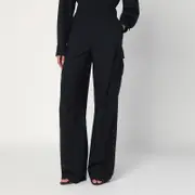 [Bottega Veneta] Midnight blue wool cargo trousers 40 IT Blue