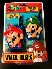 Super Mario Bros - Walkie Talkies - Mario & Luigi - Sealed Original Packaging