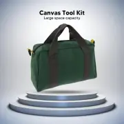 Portable Canvas Waterproof Tool Bag High Capacity Handbag for Technicians 14in