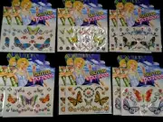 12 Sheets Lot Temporary Glitter Butterfly Tattoo Stickers Tatoo NEW USA Seller