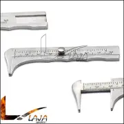 Mini Sliding Double Scale Vernier Caliper Portable Sliding Gauge Ruler 0-80mm