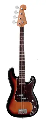 SX 3/4 Short Scale Vintage Bass Guitar - Tobacco Sunburst