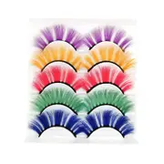 Nevenka 3D False Eyelashes Colored Thick Lashes for Performance Halloween-13