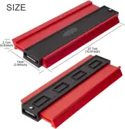 Plastic Contour Gauge, 10 Inch Profile Gauge Measure Ruler Contour Duplicator f