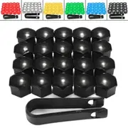 20pcs 17mm Wheel Nut Covers Bolt Caps Romoval Tool Key ABS Plastic for Audi 29 BLUE