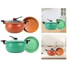 Micro Pressure Cooker Cookware Kitchenware Saucepan with Lid Multipurpose Stew