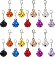 20 Pcs Colorful Pet Small Bells Cat Collar Bells Cute Dog Collar Charms Puppy Training Collar Charms Small Jingle Bell Collar Pendants Dog Decoration Bells Pet Pendant Accessories for DIY Crafts