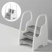 3 Steps Ladder Toddler Step Stool Tower Kids Bathroom Sink Kitchen Counter Stand