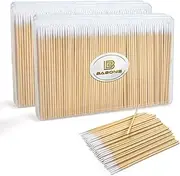 BABONIE 800PCS Pointed Cotton Swabs with Storage Case - Precision Microblading Cotton Swab 4 inch - Micro Swabs Sticks for Makeup Supplies Tattoo Permanent Cosmetic Nails Clean