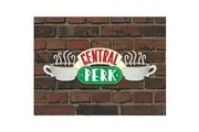 Friends Central Perk Canvas Print (Brown/White) (80cm x 60cm)