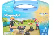 Playmobil Family Fun Backyard Barbeque Carrying Case 5649 sealed