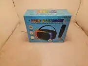 Light up Karaoke Bluetooth speaker with LED lights, wireless microphone