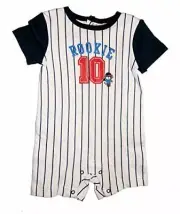 Small Wonders Baseball Rookie Design Baby Boy Outfit Creeper Bodysuit NEW