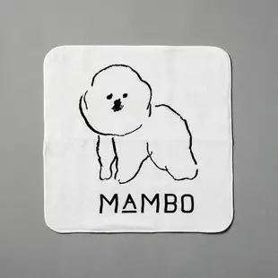 claska MAMBO -比熊犬 日本製純棉手帕