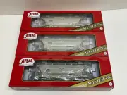 Ho Scale Atlas 3PK Greenbrier BNBX Trinity 3230 Covered Hoppers Freight Cars
