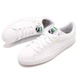 Puma 休閒鞋 Basket Classic LFS 白 女鞋 男鞋 低筒 皮革鞋面 【ACS】 354367-17