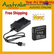 Battery + USB Led Charger For D-Li106 Pentax Option MX-1 MX1 X90 X-90 Camera