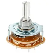Band Selector Rotary Switch 2P5T 2 Pole 5 Position, Single Deck