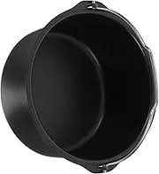 iplusmile Air Fryer Baking Basket Fry Basket Pan Non-Stick Baking Barrel Air Fryer Oven Accessories Air Fryer Oven Pan Air Fryer Deep Pan Air Fry Pan for Oven Pizza Black
