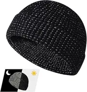 [Wegodal] Reflective Hat, 2025 New Black Night Running Walking Winter Hat Fishing Hat, Reflective Hat for Men Women