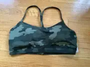 nwt lululemon flow y bra 12 Heritage 365 Camo Medium Olive Multi hcmo