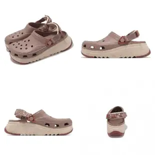 【Crocs】洞洞鞋 Hiker XcspMrbld Clog 男鞋 女鞋 拿鐵色 經典獵戶印花克駱格 卡駱馳(2096432Q9)