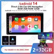 9" Android 14.0 Radio Stereo GPS Nav FM Player For Saab 9-5 95 2005-2009 Carplay (for: Saab)