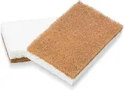 Full Circle in A Nutshell Walnut Scrubber Sponges – Pack of 2 Non-Scratch Natural Kitchen Scrubbies for Dishes and Household Cleaning