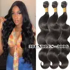 Brazilian/Peruvian Virgin Human Hair Extensions Thick 300G Body Wave Bundle Weft