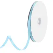 1/4" 65 Yard Double Faced Solid Satin Ribbon Polyester Fabric Light Blue