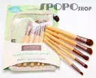 EcoTools 6 Pieces Bamboo Makeup EYE Brush Set (Earth Friendly) 100% Authentic