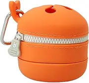 koolsoo Fly Fishing Box Bin Tackle Storage Expandable Dust Box Storage Container Fishing Organizer for Riverside Shore Picnic, Orange