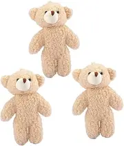 Abaodam 3pcs Bear Keychain Pendants Cute Cartoon Stuffed Animal Bag Hanging Accessories for Present for Birthdays Holidays and Parties