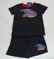 Adelaide Crows AFL AF7634 S18 Boys Youth Printed 2 Piece Pyjama Set Size 6 New
