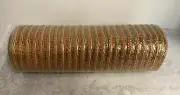 Fall Deco Mesh Ribbon - 10" x 30 Feet - Fall - Natural / orange wreath making