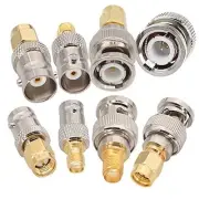 SMA to BNC Kits 3 Sets RF Coaxial Adapter Male Female Coax Connector 12 Pcs